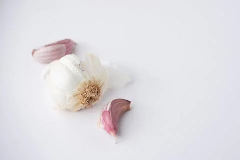 Garlic Bub Side View Foto stock