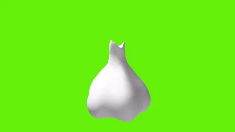 Garlic Bulb 3D icon motion render Stock Footage 331194468