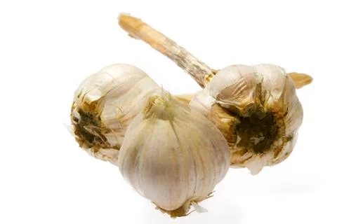 Garlic bulb isolated on white background Stock Photos