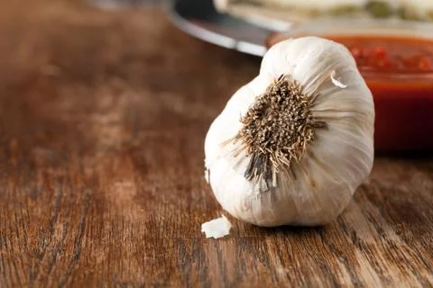Garlic Bulb Macro Stock Photos