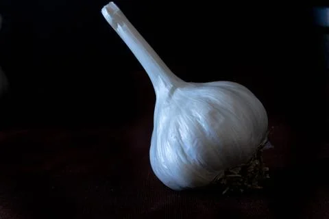 Garlic bulbs close up Stockfoto's