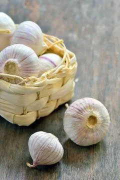 Garlic bulbs Stock Photos