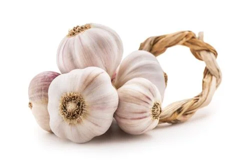 Garlic bunch Stock Photos
