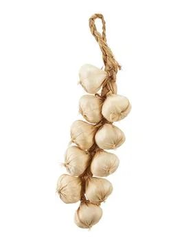 Garlic bundle isolated on white background Stock-Fotos