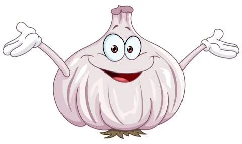 Garlic cartoon Stock Illustration