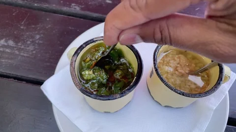 Garlic Chilli2 Video stock 346414860