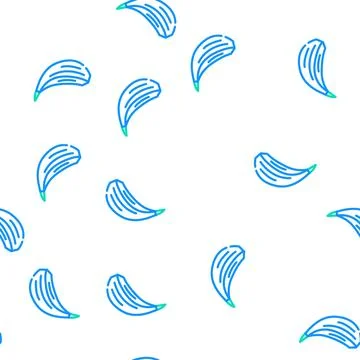 Garlic clove vector seamless pattern Stock Illustration