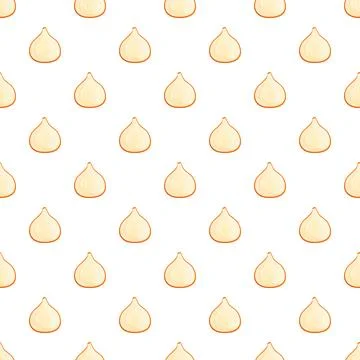 Garlic cloves background vector seamless pattern design Stock Illustration