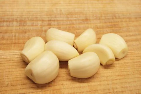 Garlic cloves Stock Photos