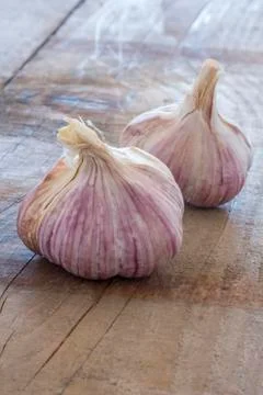 Garlic cloves Stock Photos