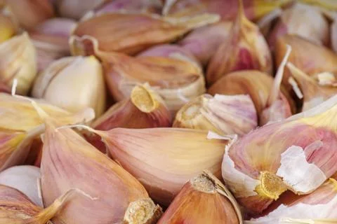 Garlic cloves Stock Photos