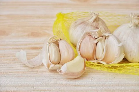 Garlic cloves Stock Photos