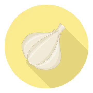 Garlic Condiment Symbol Stock Illustration
