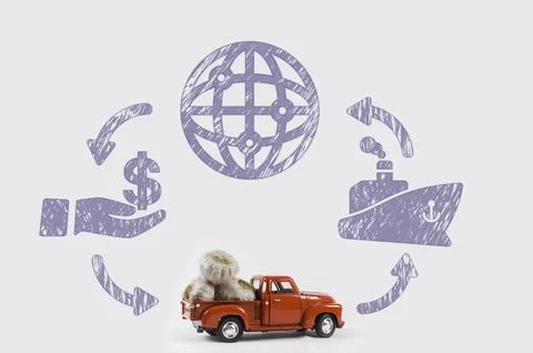 Garlic to export Foto stock