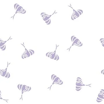 Garlic glyph vector seamless pattern Illustrazione stock