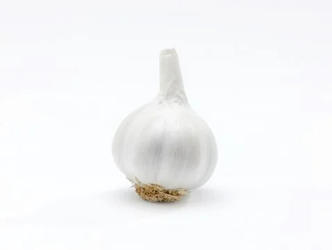 Garlic Hand Foto stock