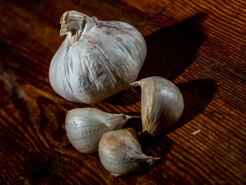 Garlic head Stock Photos