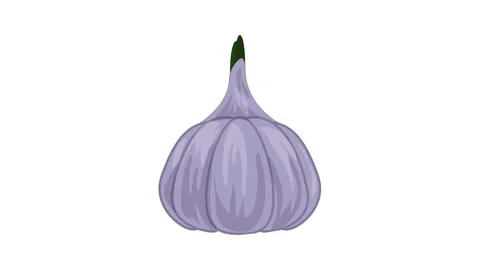 Garlic icon animation Stock Footage 152564313