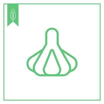 Garlic icon Illustrazione stock