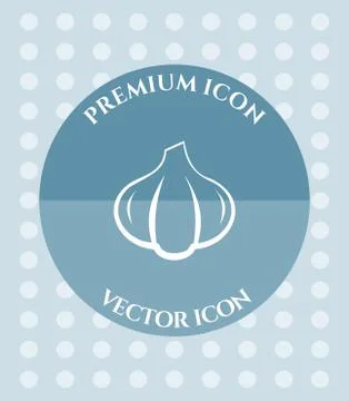 Garlic Icon for Web, Applications, Software &amp; Graphic Designs. Stock Illustration
