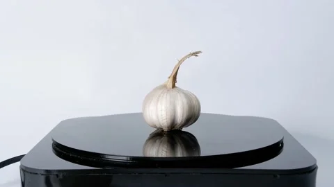 Garlic Isolated on white background Stock Footage 234486664