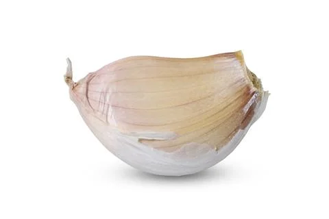 Garlic isolated on white background include clipping path desing Stock Photos
