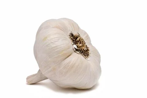 Garlic isolated on a white background. Stock Photos