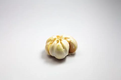 Garlic isolated on white background Stock Photos