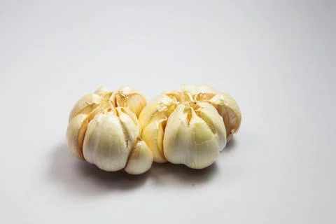 Garlic isolated on white background Stock Photos