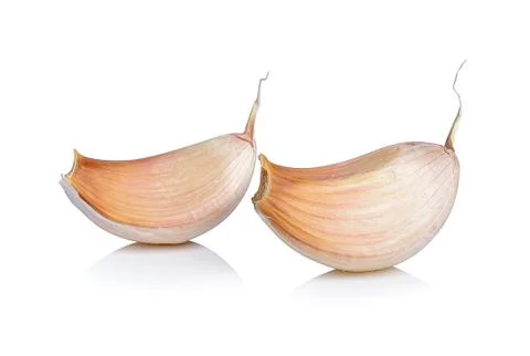 Garlic isolated on white background Stock Photos