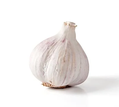 Garlic  isolated on white background Stock Photos