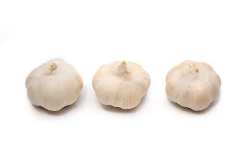Garlic isolated on a white background. Stock Photos
