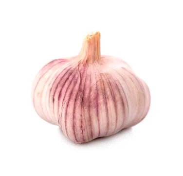 Garlic isolated on white background Stock Photos