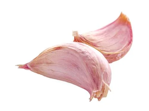 Garlic isolated on white background Stock Photos
