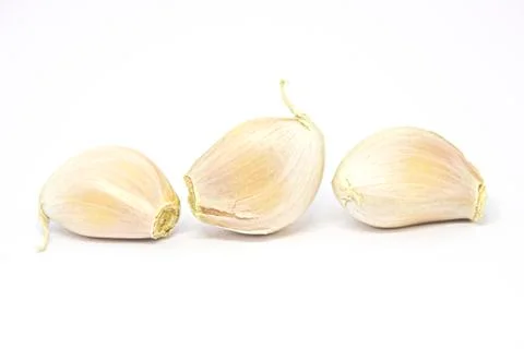 Garlic isolated on a white background. Stock Photos