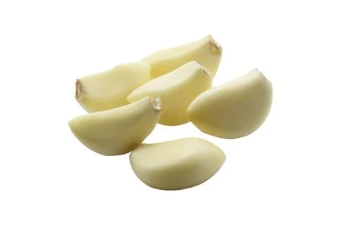 Garlic isolated on white background Stock Photos