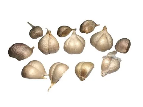 Garlic, isolated on white background. Stock Photos