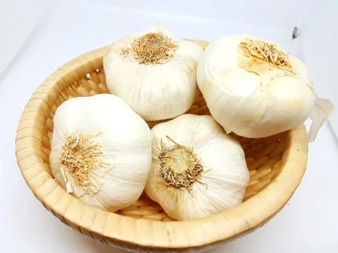 Garlic, Knoblauch Foto stock