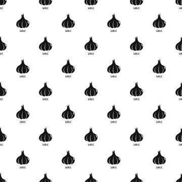 Garlic pattern seamless vector イラスト素材