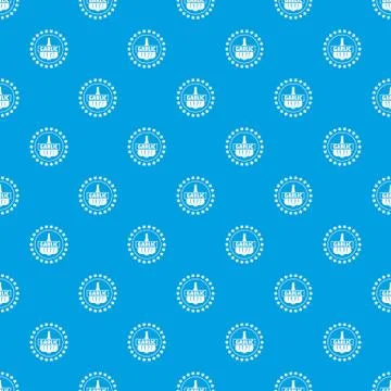 Garlic pattern vector seamless blue Stock Illustration