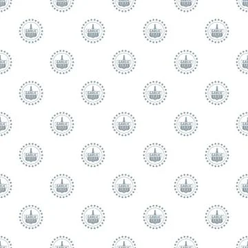 Garlic pattern vector seamless Stock Illustration