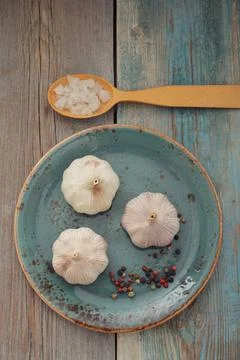 Garlic with pepper Foto stock