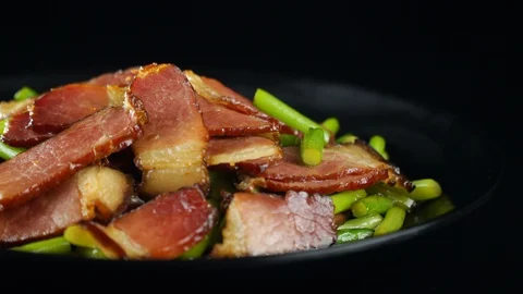 Garlic pork Stock Footage 111646332