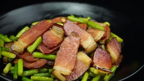 Garlic pork Stock Footage 111649166