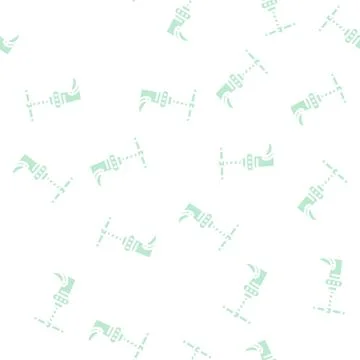 Garlic press glyph vector seamless pattern Illustrazione stock