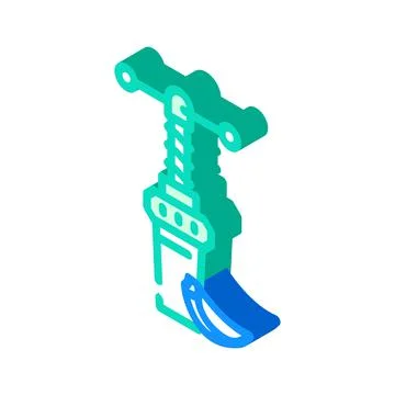 Garlic press isometric icon vector illustration Stock Illustration