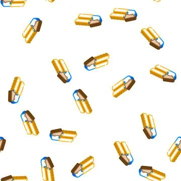 Garlic press kitchen isometric icon seamless pattern Stock Illustration