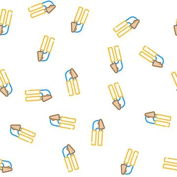 Garlic press kitchen vector seamless pattern Illustrazione stock