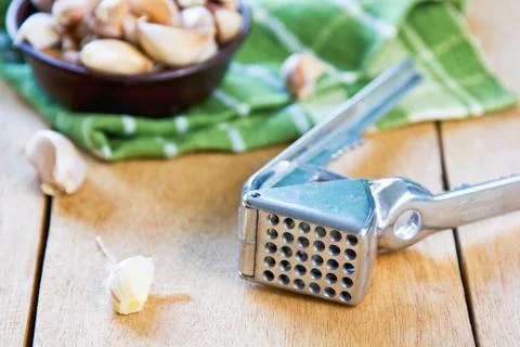 Garlic press Stock Photos