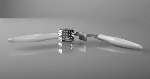 Garlic press Foto stock